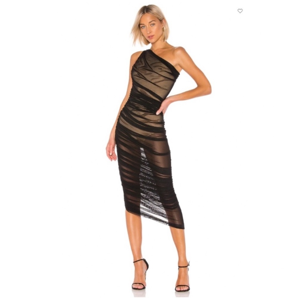 Norma Kamali Diana One-Shoulder Dress